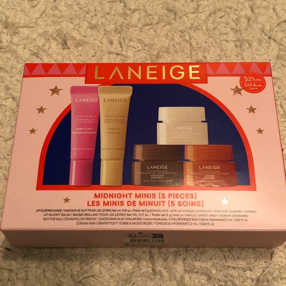 LANEIGE Mini Holiday Lip & Skincare Set - NEW IN BOX!